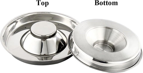 Stainless Steel Pet Bowl for Puppy and Cat, Dog Food and Water Feeding Bowl, Puppies and Kittens Weaning Bowls, Multiple Dogs and Cats Eat and Dri...