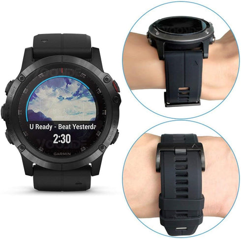 for Garmin Instinct Watch Band,YOOSIDE 22mm Quick Fit Silicone Sport Waterproof Replacement Watch Band Strap for Garmin Instinct/Fenix 5/5 Plus/Fo...