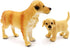 Gemini&Genius Dog Toys for Kids, Golden Retriever Family Playset, Detail and Realistic Puppy Action Figures, Pet Doggy Toys, 2-4 Inches Length - B...