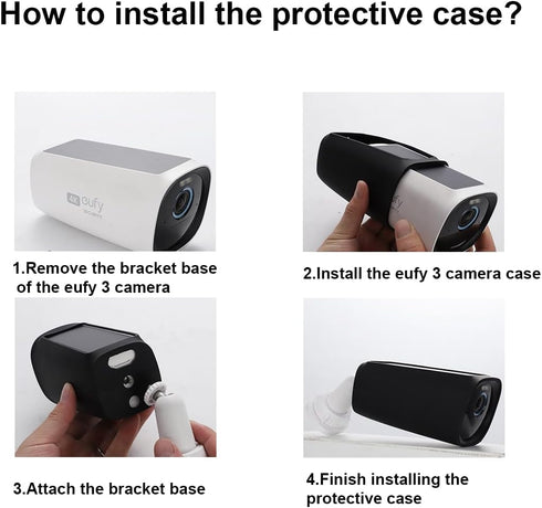 Protective Silicone Skin/Case for eufy Security S330 eufyCam 3, Waterproof, Soft, Lightweight, Durable Silicone Seelve Cover for Eufy Cam 3 Camera...