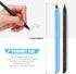 2 Pieces Metal Inkless Pen Inkless Erasable Pencil Metallic Pencil Aluminum Pencil for Writing, Drawing, Drafting, Home Office School Supplies (Bl...