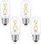 T45/T14 LED Bulb Dimmable, 2W Tubular Light Bulbs 25 Watt Equivalent, Vintage Filament Edison Bulb for Open Style Pendant Lights, E26 Medium Base,...