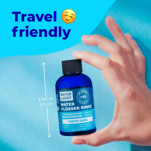 Concentrated Water flosser Rinse | Irrigant | Add to Waterpik Water Flossers | Mint Flavor | 1:10 = 44 fl.oz | Alcohol Free, Fluoride Free. Made i...