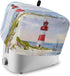 Coastal Lighthouse Toaster Cover 2 Slice, Small Kitchen Appliance Covers, Watercolor Blue Sky Sea Summer Beach Nautical Toaster Oven Cover with Lo...