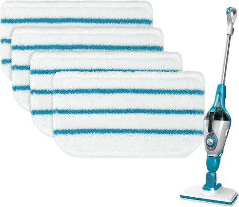 Steam Mop Pads Replacement Compatible with Black+Decker Steam Mop SM1600, SM1610, SM1620, HSM13E1, HSMC1300FX, HSMC1321, HSMC1361SG Cleaner Black ...