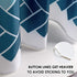 MORNITE Teal Light Blue White Shower Curtains for Bathroom Guest, Polyester Fabric Set 12 Hooks Rings,Aqua Ombre 72"x72"Inch...