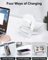 Wireless Charging Station (Detachable Pad & Stand) - Fast 15W Qi Wireless Charging for AirPods, iPhone 14/13/12/11/X/XR/XS/8/Pro/Max/Mini and Sams...
