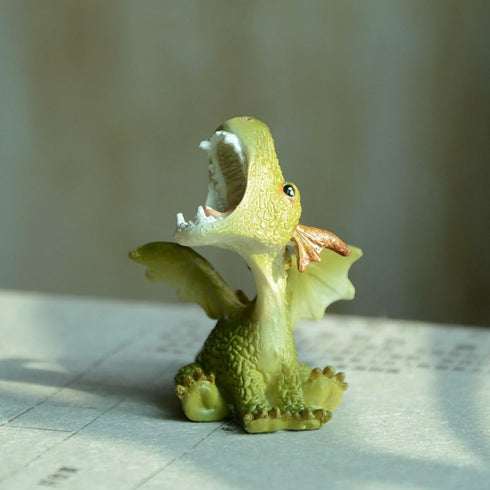 Top Collection Miniature Fairy Garden and Terrarium Statue, Mini Dragon Roaring...