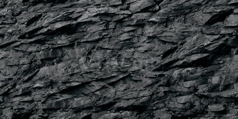 VIP. LINE 3D Effect Black Stone Texture Aquarium Background Poster Fish Tank Backdrop Decorations PVC Background (36" x 12"/ 91 x 30cm)...