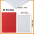 4 Pack Scrapbooking Paper Storage File Boxes B6 Plastic Box for Documents Magazines Paper Photos Stamps Cards Envelope Protector Office Supplies F...