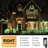 MYGOTO 33FT 100 LEDs Halloween Twinkle String Lights,Green Wire Waterproof Fairy Lights 8 Modes 30V Plug in Xmas Lights for Home, Garden, Wedding,...