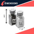 Racehorse Salt and Pepper Shaker Set of 2 Bottles | Expertly Crafted Pewter Glass...