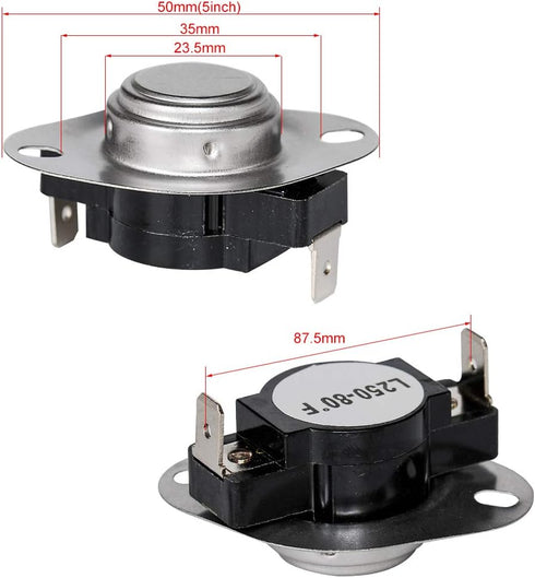 HIFROM 3977767 3387134 3392519 279816 Dryer Thermostat Fuse Kit Compatible with Dryer Fuse High-Quality