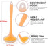 uxcell Silicone Soup Ladle Spoon 8.3 Inch Length Heat Resistant to 450°F One Piece Design Restaurant Kitchen Cooking Utensil for Serving Soup Oran...