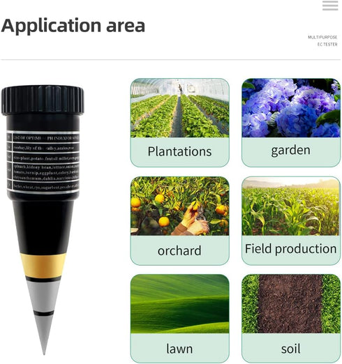 VT-05 Soil Meter Tester Hygrometer Portable Sensor Instrument for Plant Care, Great for Garden, Lawn, Farm, Indoor & Outdoor Use...