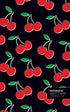 Sweet Cherry Notebook: (Black Edition) Fun notebook 96 ruled/lined pages (5x8 inches / 12.7x20.3cm / Junior Legal Pad / Nearly A5)...