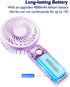 Mini Portable Fan, Personal Handheld Fan Foldable 4000mAh Battery Operated USB Rechargeable Small Desk Fan Quiet Powerful 3 Speed Makeup Lash Fan ...