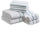 Comfort Spaces Cotton 8 Piece Bath Towel Set Striped Ultra Soft Hotel Quality Quick Dry Absorbent Bathroom Shower Hand Face Washcloths, Multi-Size...