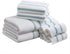 Comfort Spaces Cotton 8 Piece Bath Towel Set Striped Ultra Soft Hotel Quality Quick Dry Absorbent Bathroom Shower Hand Face Washcloths, Multi-Size...