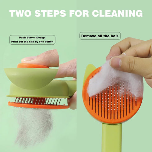 Cat Brush Dog Brush, Soft Cat Grooming Tool Brush for Dogs and Cats, Pet Massage Brush for Cat Hair Shedding, Self Cleaning Slicker Brushes Suitab...