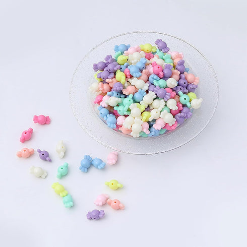 150pcs Opaque Acrylic Candy Beads Mixed Color,Charms for Jewelry Making,Making Cute DIY Jewelry Supplies,Bracelet Hanging Ornament,Loose Spacer fo...