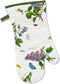Pimpernel Botanic Garden 14.5" Gauntlet Oven Glove | Floral Motif | Cotton Textile Blend | Machine Washable | Ideal for Cooking, Grilling, and Bak...