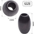 Large Hole Wooden Beads,30 Pcs Dark Brown Wooden Beads Loose Spacer Beads Oval Tube Beads for Making Necklace Bracelet and Other Stuffs...