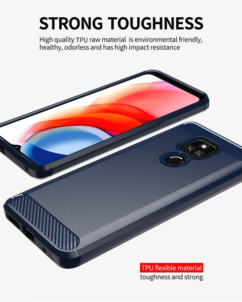 yuanming Compatible with Moto G Play 2021 Case,with HD Screen Protector,Shock-Absorption Flexible TPU Bumper Cove Soft Rubber Protective Case for ...