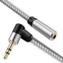 Headphone Extension Cable 25 ft 3.5mm Male to Female Stereo Audio Extension Cable - Double Shielded Braided Long 1/8 TRS aux Cord Extender for Sma...