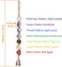 7 Chakra Gemstones Healing Feng Shui Crystals Window Car Decorations Hanging Ornament Dowsing Pendulum Good Luck Home Decoration for Reiki Yoga Me...
