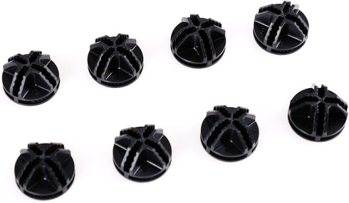 Wire Cube Plastic Connectors for Storage Cabinet and Shelf, Set of 8, Black...