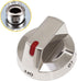 DG64-00473A Burner Dial Knob (Upgrade&Durable) with Metal Ring for Samsung Range Oven Replaces DG64-00347A,AP5917439, PS9606608