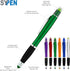Bible Highlighter with Pen and Stylus for Touchscreens, 3 in 1 Combo, Multi-Color Highlighters, No Bleed, All Black Ballpoint Ink, Wax Gel Highlig...
