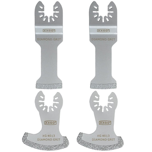 4 Pcs Diamond Oscillating Multi Tool Swing Gritting Grouting Saw Blades XG4203L...
