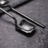 IQCWOOD Coffee Tea Spoons, 5.6 Inches Stainless Steel Small Espresso Spoons for Dessert, Ice Cream, Sugar, Tea, Set of 6 (Black)...