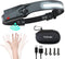 SEVENKA Rechargeable Headlamps with Carrying Case, Bright LED Headlamp Flashlight, Wide Floodlight & Spot Light, 1000 Lumen, Motion Sensor,2.4oz L...