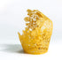 60pcs Gold Rose Lace Cupcake Wrappers Holders, Laser Cut Cupcake Liners Decorative Liners for Wedding Party Birthday Cake Decoration Supplies...