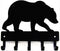 Bear #02 Key Rack Hanger - Small 6 inch Wide - Made in USA - Wall Mount...