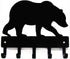 Bear #02 Key Rack Hanger - Small 6 inch Wide - Made in USA - Wall Mount...