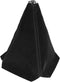 Car Shift Boots Shift knob dust Cover Manual Gear Shift Cover Suede Leather Shift Boots MT Universal Type Shift Boots (Black Suede w/Black Stitchi...