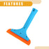 2 Pcs Universal Window Mirror Car Windshield Squeegee - Car Water Blade Water Wiper Shower Squeegee - Silicone Blue...