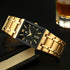 WWOOR Square Watches for Men Stainless Steel Mens Square Watch with Date Original Waterproof Analog Quartz Fashion Business Casual Wristwatch...