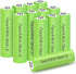12 Pack Rechargeble 1.2V Ni-MH AA Batteries, Long-Lasting Double A Size Nimh Battery 1300mAh for Outdoor Solar Lights...