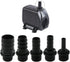 5IN1 Nozzles Kit for Fountain Pump, Aquarium, Fish Tank, Pond, Hydroponics, Statuary Accessories 5 Sizes...