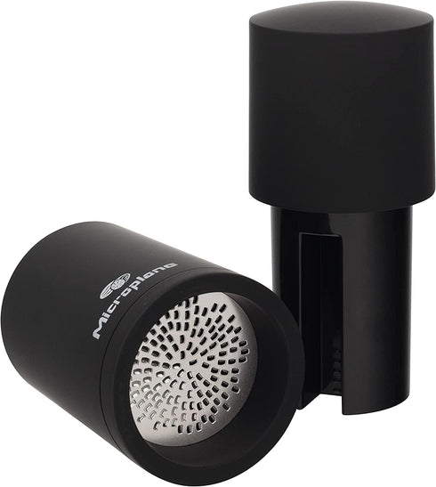 Microplane Manual Spice Mill - Cinnamon Grinder and Nutmeg Grater (Black)...