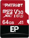 Patriot Memory 64GB A1 / V30 Micro SD Card for Android Phones and Tablets, 4K Video Recording - PEF64GEP31MCX...