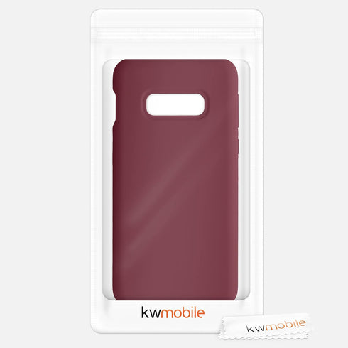 kwmobile Case Compatible with Samsung Galaxy S10e Case - TPU Silicone Phone Cover with Soft Finish - Rhubarb Red...