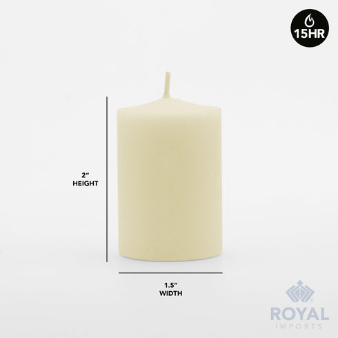 Royal Imports Votive Candle, Unscented Wax for Wedding, Birthday, Party, Spa, Holiday & Home Decoration (36, Ivory, 15 Hour)...