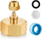 Garden Hose Drip irrigation Adapter,Brass 3/4"GHT Female Thread to 1/4 Water Hose drip irrigation fittings hose fittings (1 Set)...