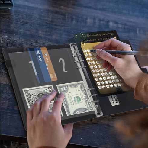 100 Envelopes Money Saving Challenge,Savings Challenges Book with Envelopes?Money Saving Budget A5 Binder with Cash Envelopes for Budgeting?libro ...